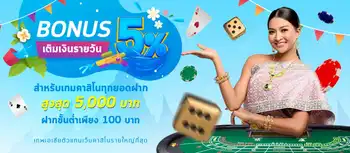 Daily Reload Bonus 5% Songkran